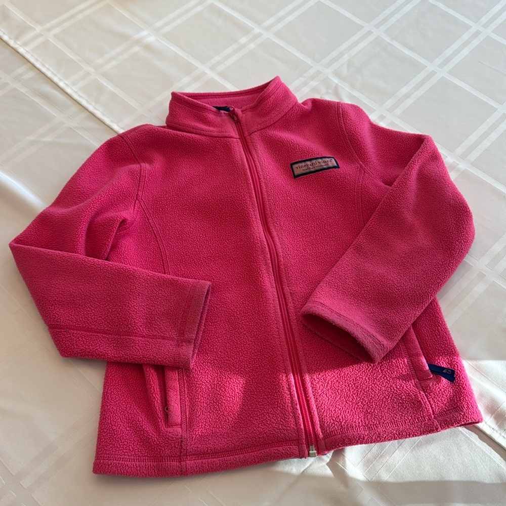 Vineyard Vines Pink Girl’s Fleece Coat Size Small